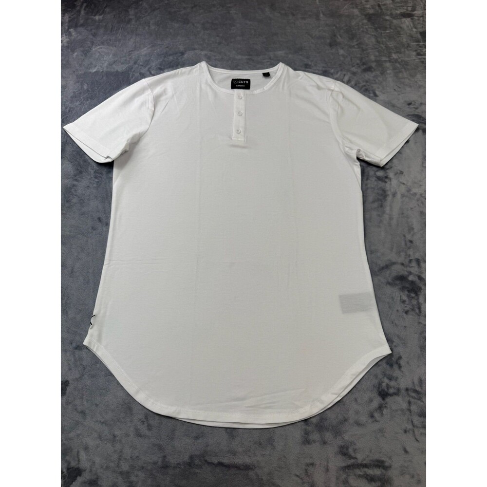CUTS Clothing Men's Elongated Henley  T-Shirt Pyca Pro